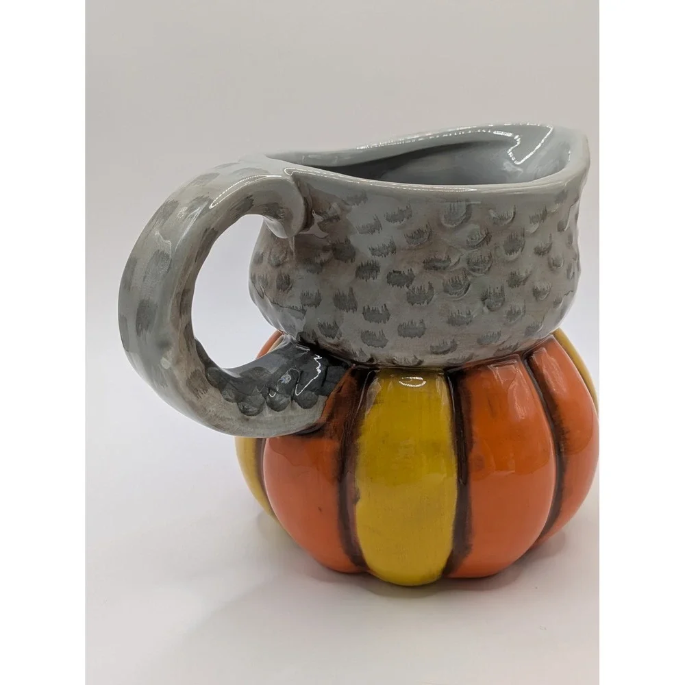Halloween Johanna Parker Owl On A Cupcake‎ Ceramic Soap Dispenser And Creamer